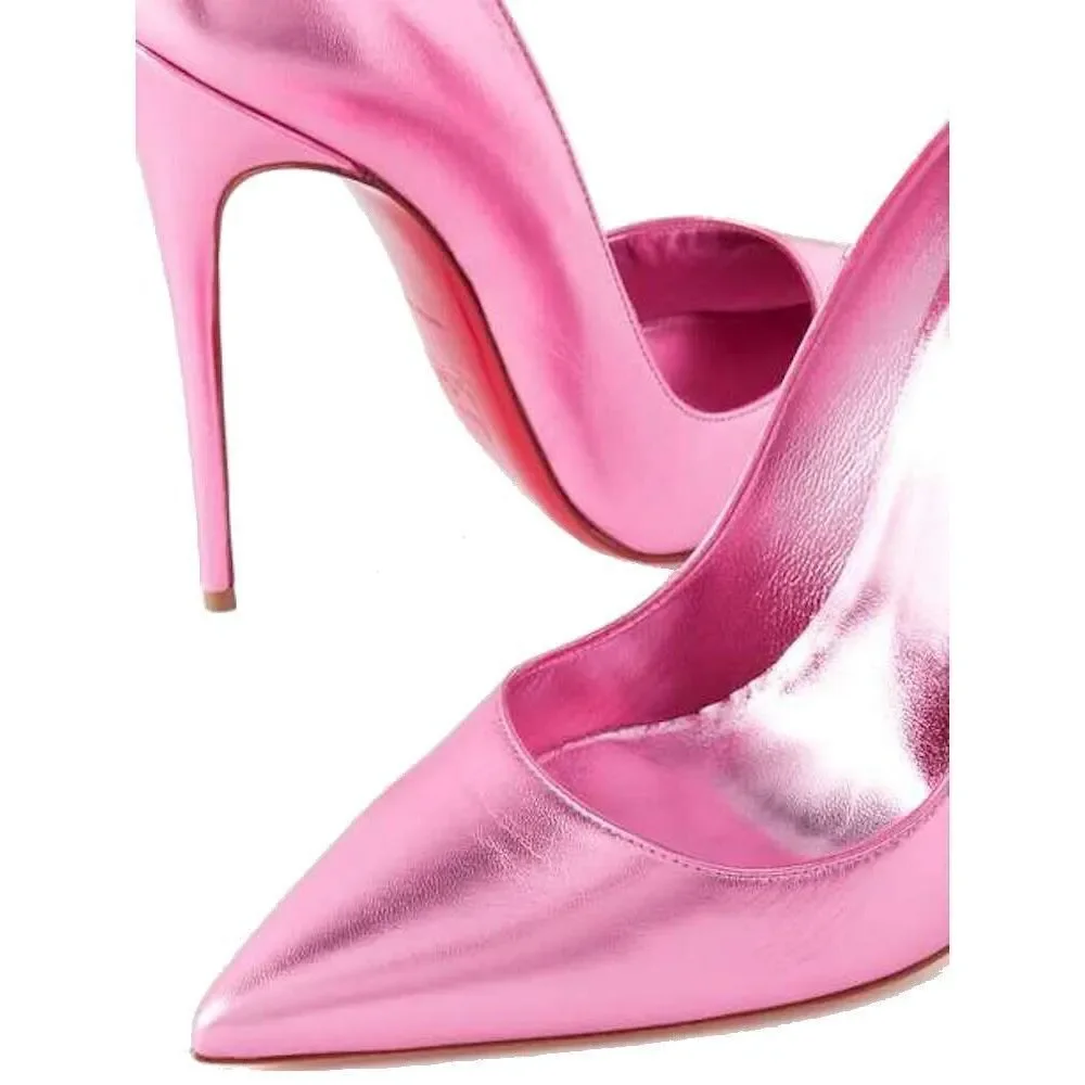 Christian Louboutin So Kate 120 pointed toe Metallic Pink pumps 37.5 - Picture 6 of 11